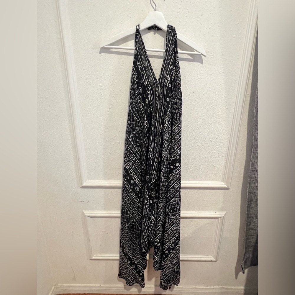Elan Black and White Patterned dress